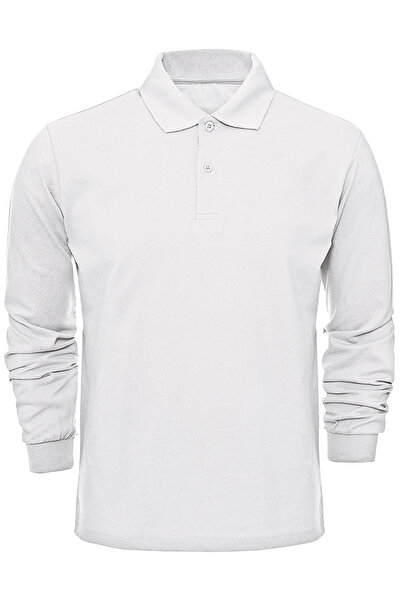 Çapıt تي شيرت أبيض للمدرسة/للنهار مصنوع من القطن بنسبة 100% وياقة بولو وأكمام...