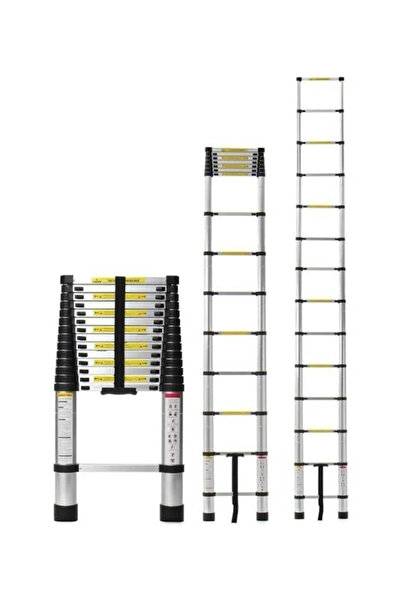 CARDİLİFE Teleskopik Alüminyum Merdiven 3.8 mt 13 Basamaklı