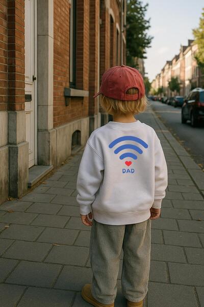 Monila Unisex Çocuk Baskılı 3 İplik Kumaş Pamuklu Sweatshirt