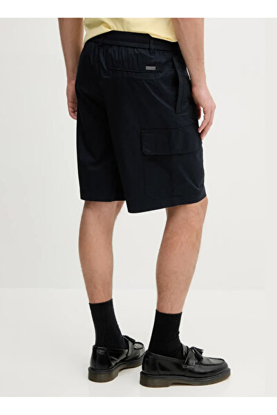 Armani Exchange Siyah Erkek Normal Bel Regular Fit Chino Şort XM000150 AF11882 UB001 ŞORT