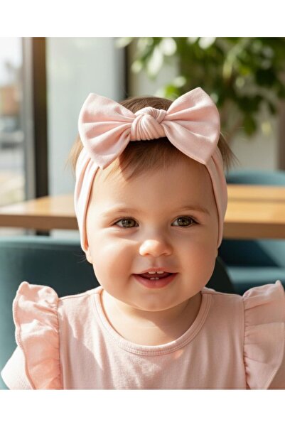 Babygiz Κοριτσάκι Παιδικό φιόγκο με κορδόνι που δένει, 100% βαμβακερό χτενισμένο βαμβάκι, αντιολισθητικό, εξαιρετικά εύκαμπτο μαλακό κεφαλόδεσμο