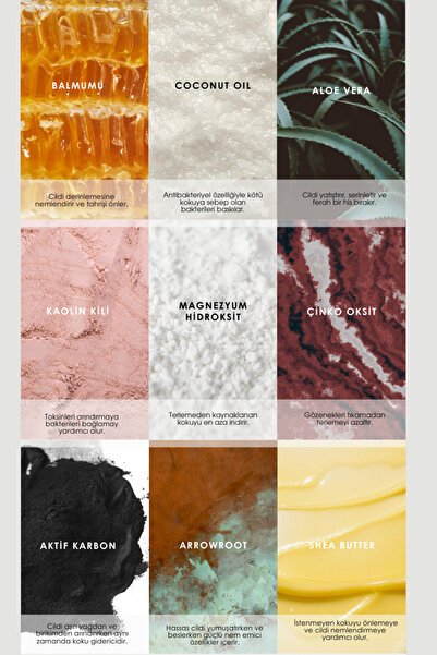 Beyond Handmade Charcoal Doğal Dedorant – %100 Doğal - Gün Boyu Ferahlık ve Koku Önleyici Etki - 50 ML