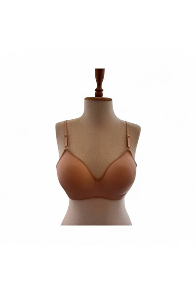 İNSPİRA Wireless Hollow Covered Lotus Wireless Bra 3-Piece Skin Color