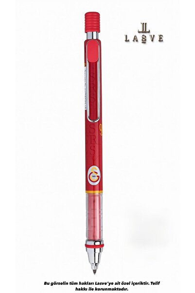 Galatasaray 2025 YENİ SEZON ÖZEL SERİ GALATASARAY VERSATİL KALEM METAL CLIP 0.7 MM SİLGİ HEDİYELİ