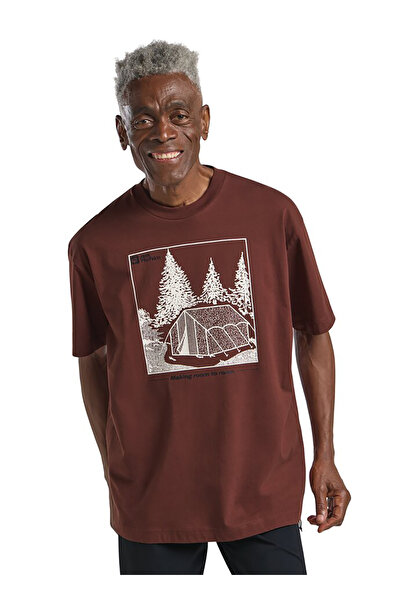 Jack Wolfskin Ανδρικό T-shirt Freeroamer SS 2025 - Μαρούν - L