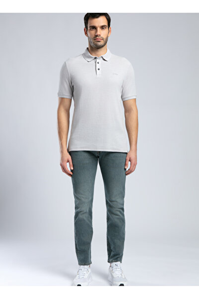 Lee Cooper Ανδρικό μπλουζάκι πόλο εκρού 252 LCM 242013 TYLER EKRU