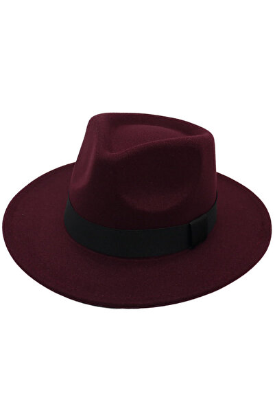 Giraffe قبعة ريترو بورجوندي بنما تريلبي