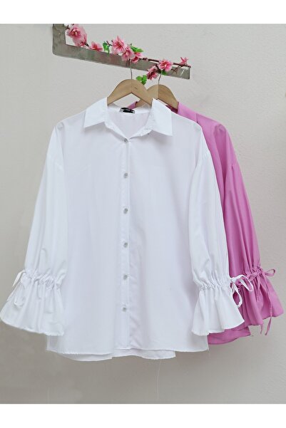 HİJABAYA Сорочка з пілізею та збірками на рукавах