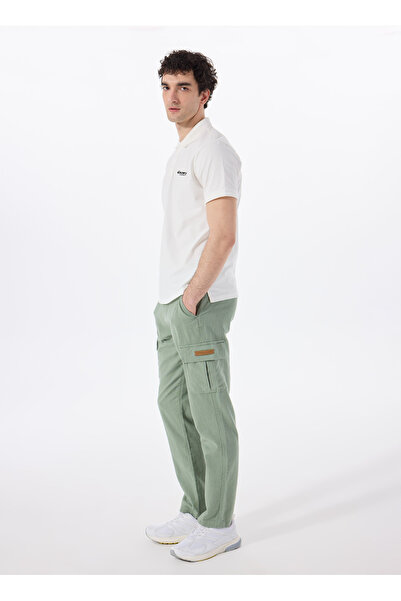 Discovery Expedition D5SM-PNT3826 Açık Haki Relaxed Düz Erkek Pantolon