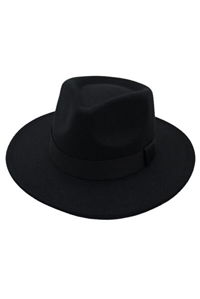 Giraffe Retro Siyah Panama Fötr Şapka