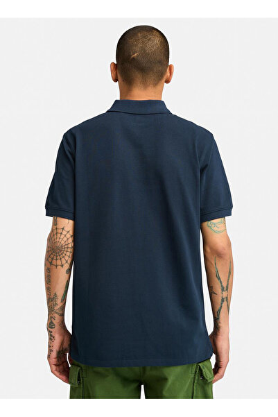 Timberland MILLERS RIVER Піке з коротким рукавом Po Синій Regular Fit Вишитий чоловічий поло-футболка