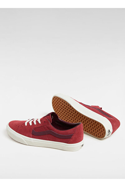 Vans VN0009QRRED1-SK8-Low Kırmızı Deri Erkek Lifestyle Ayakkabı
