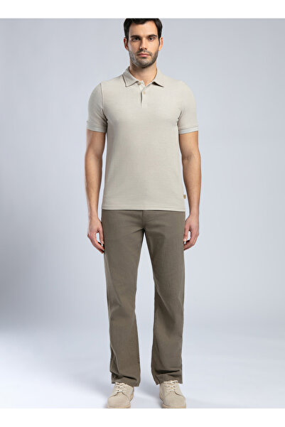 Lee Cooper Beige Men's Polo T-Shirt 252 LCM 242061 JODY BEIGE