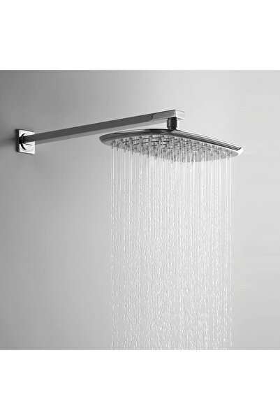 HESANIT ABS Shower Head Oval 30x18cm Chrome, Made in Germany