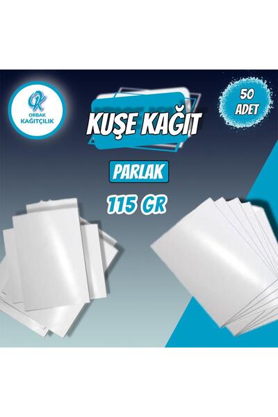 ORCOPY Kaliteli A4 Parlak Kuşe Kağıdı Dijital Baskı,sertifika Ve Fotoğraf Kağıdı 115gr 50 Adet (0,35 KG)