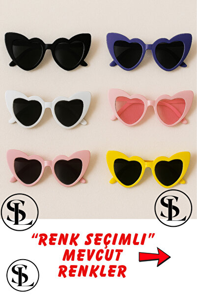 Straight Light مجموعة من 6 نظارات على شكل قلب – اختيار الألوان |   العروس، ال...