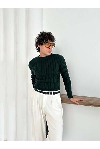 YONEZ MODA Pulover din tricotaj - Design cu guler rotund