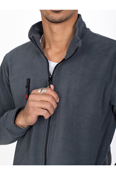 VEGA Fermuarlı 3 Cepli 280 gram Üniversal Polar - Gri