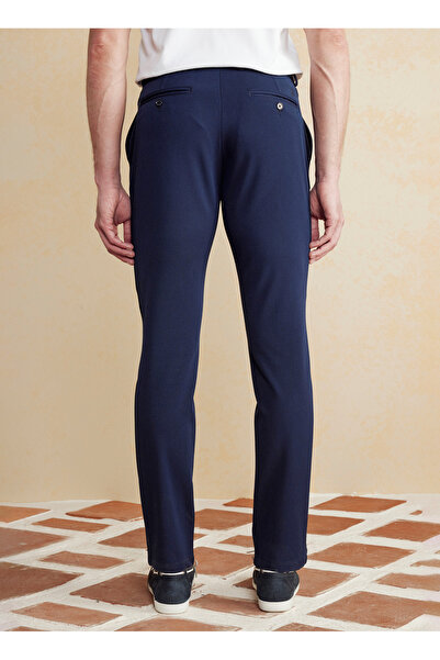 BROOKS BROTHERS Normal Bel Düz Paça Standart Lacivert Erkek Pantolon BBSS25MPT024