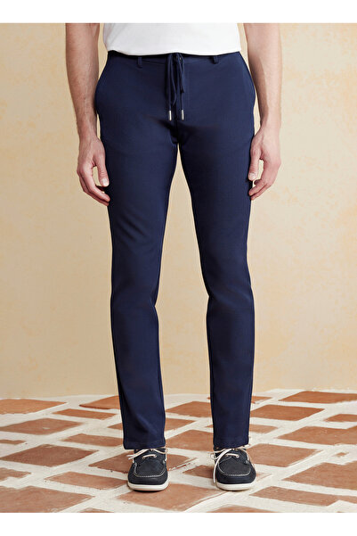 BROOKS BROTHERS Normal Bel Düz Paça Standart Lacivert Erkek Pantolon BBSS25MPT024