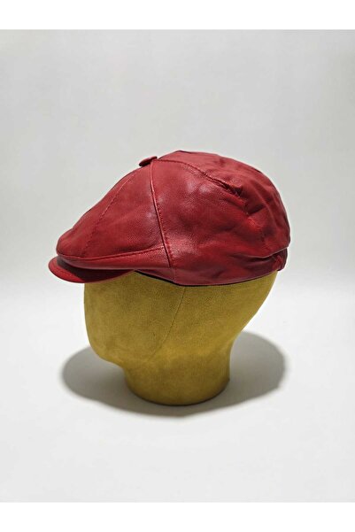 shop Genuine Leather Patchwork Cap Hat