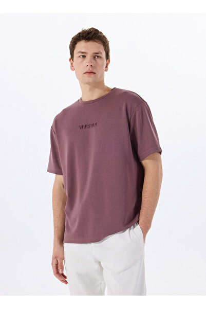 GMG FIRENZE Gmg Fırenze Bisiklet Yaka Gül Kurusu Erkek T-Shirt GU25MSS03011