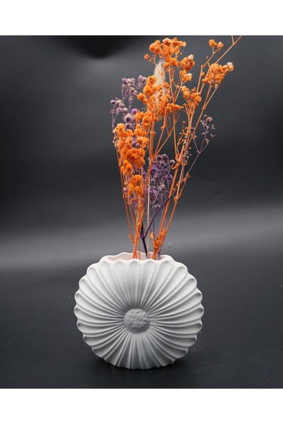 WHITE SUNFLOWER DECORATIVE TRINKET