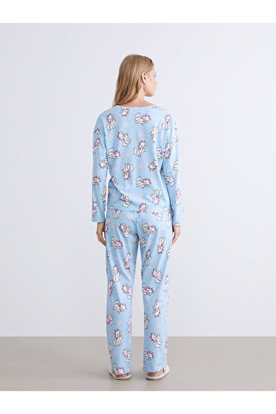 LC Waikiki LCW Young Bisiklet Yaka Marie Baskılı Kadın Pijama Takımı