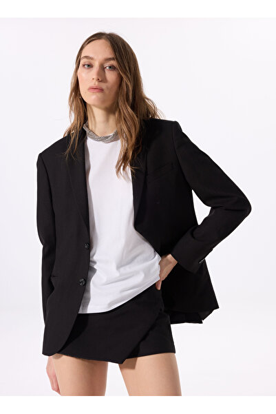 Mustang Bisiklet Yaka Baskılı Beyaz Kadın T-Shirt M5SL-TST1830