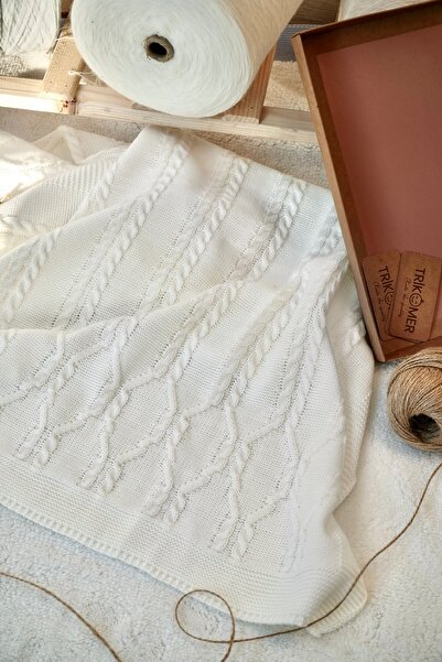 Bursa Trikomer بطانية أطفال محبوكة ناعمة ونفاذية الهواء لحديثي الولادة