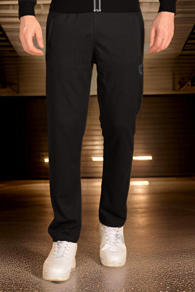 BESSA Men's Red Tracksuit Set with Zipper Pocket, Straight Leg Honeycomb Fabric