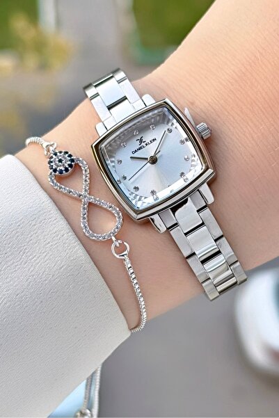 Daniel Klein Gümüş Renk Kadın Kol Saati Ve Bileklik