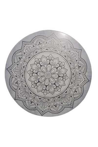 Aryen Müzik REMO marka profesyonel KUMLU Def Lotus Desenli Mandala Motifli Def (ERBANE) Büyük Boy 52 Cm