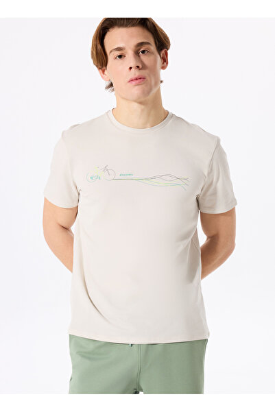 Discovery Expedition D5SM-TST3707 Taş Bisiklet Yaka Relaxed Fit Baskılı T-Shirt