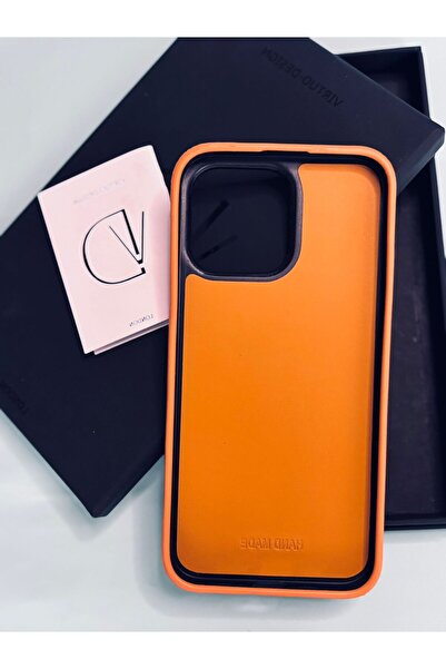 iPhone 15 promax el yapımı telefon kılıfı kahverengi
