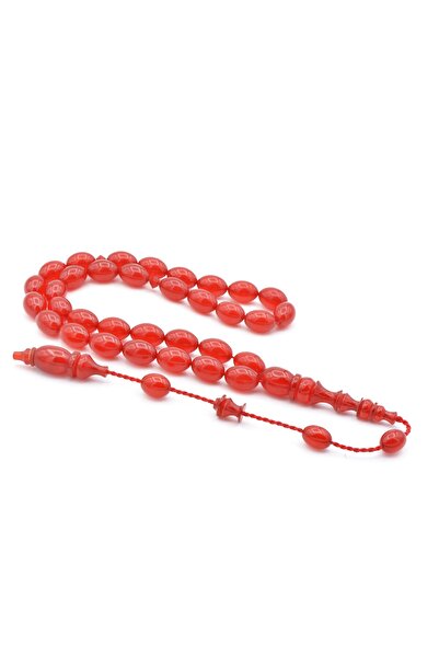 Murty99 Ebu Zeyn Master Made Daily Size Barley Cut Red Katalin Prayer Beads