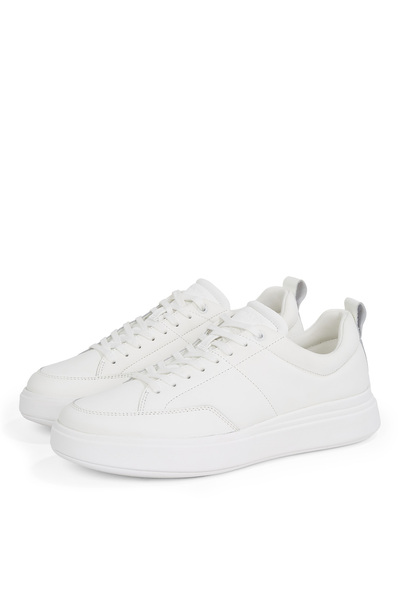 Calvin Klein Calvin Klein Beyaz Erkek Sneaker LOW TOP LACE UP BSKT PAD