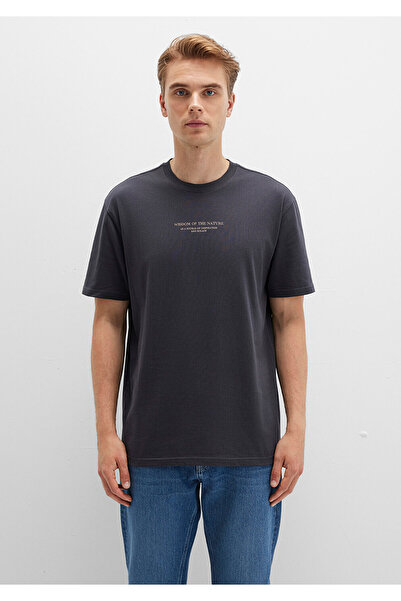 Mavi Printed Anthracite T-Shirt Loose Fit / Loose Relaxed Fit 0612833-80106