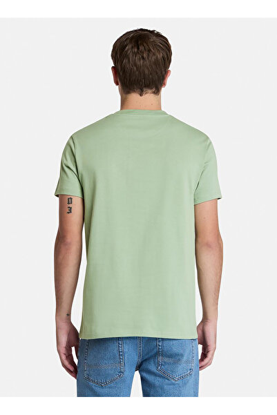 Timberland Dunstan River Short Sleeve Tee Green Crew Neck Slim Fit Men's T-Shirt