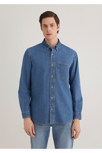 Mavi Jayden Classic Denim Indigo Mavisi Jean Gömlek Regular Fit / Normal Kesim 0211065-89294