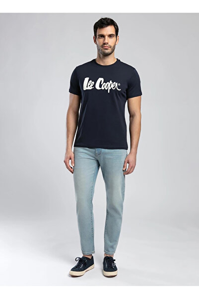 Lee Cooper Crew Neck Navy Blue Men's T-Shirt 252 Lcm 242001 Londonlogo Navy Blue