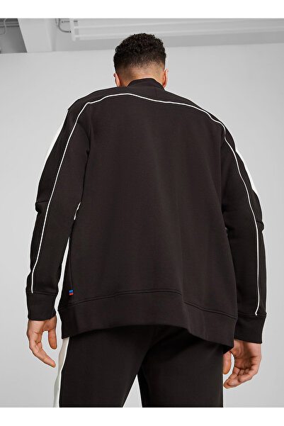 Puma 62745301 BMW MMS MT7+ SWEAT JACKET Siyah Dik Yaka Regular Fit Erkek Zip Ceket