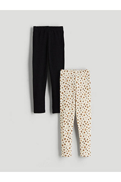 LC Waikiki Patterned Girl's Tights with Elastic Waist