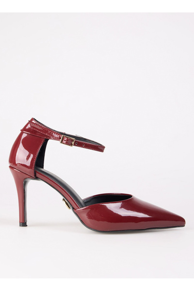 Fabrika Bordo Kadın Topuklu Ayakkabı ALASTAR