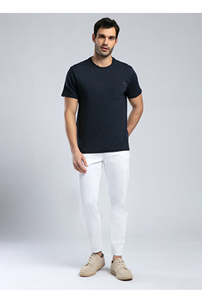 Lee Cooper Велосипедна комір синя чоловіча футболка 252 LCM 242018 VINCENT СИНЯ