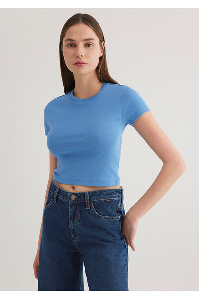 Mavi 2 Pack Women's Crop Basic T-Shirt Crop / Short Cut 1613028 -70874