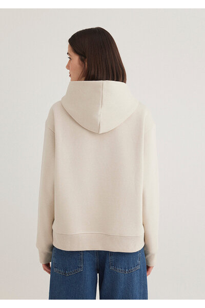 Mavi Hooded Beige Sweatshirt 1S10191-70143