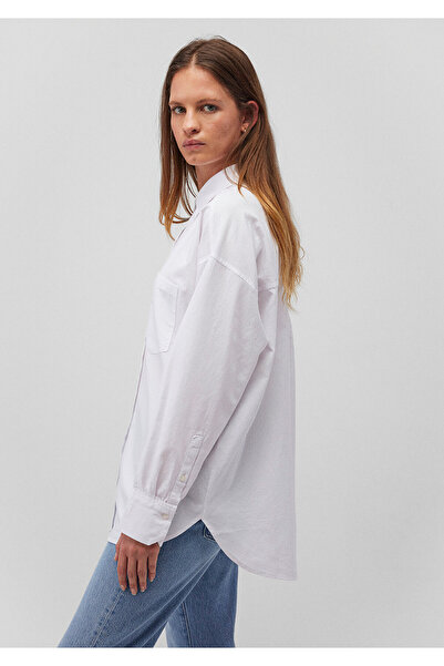 Mavi Beyaz Gömlek Oversize / Geniş Kesim 1210616-620