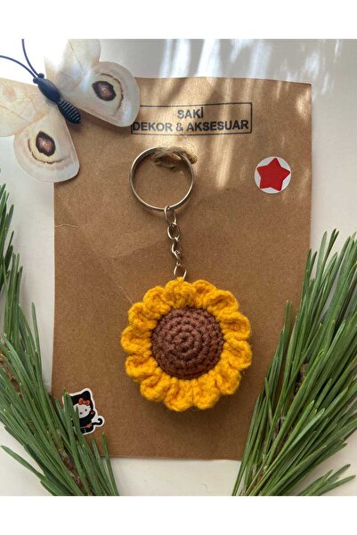 El Emeği سلسلة مفاتيح أميجورومي مع شكل زهرة القمر