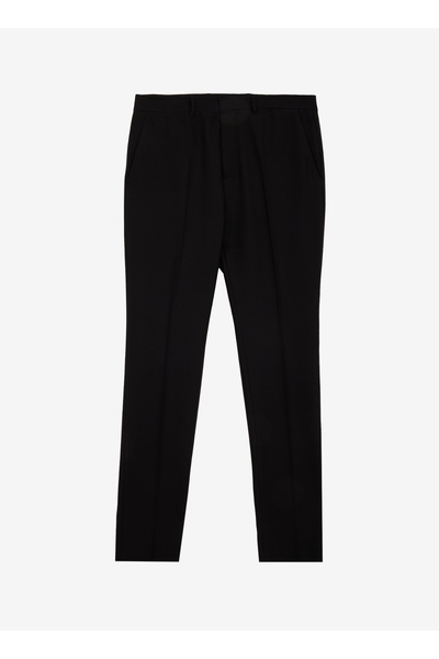 Fabrika Normal Bel Slim Fit Siyah Erkek Takım Elbise F5SM-TKM 2547
